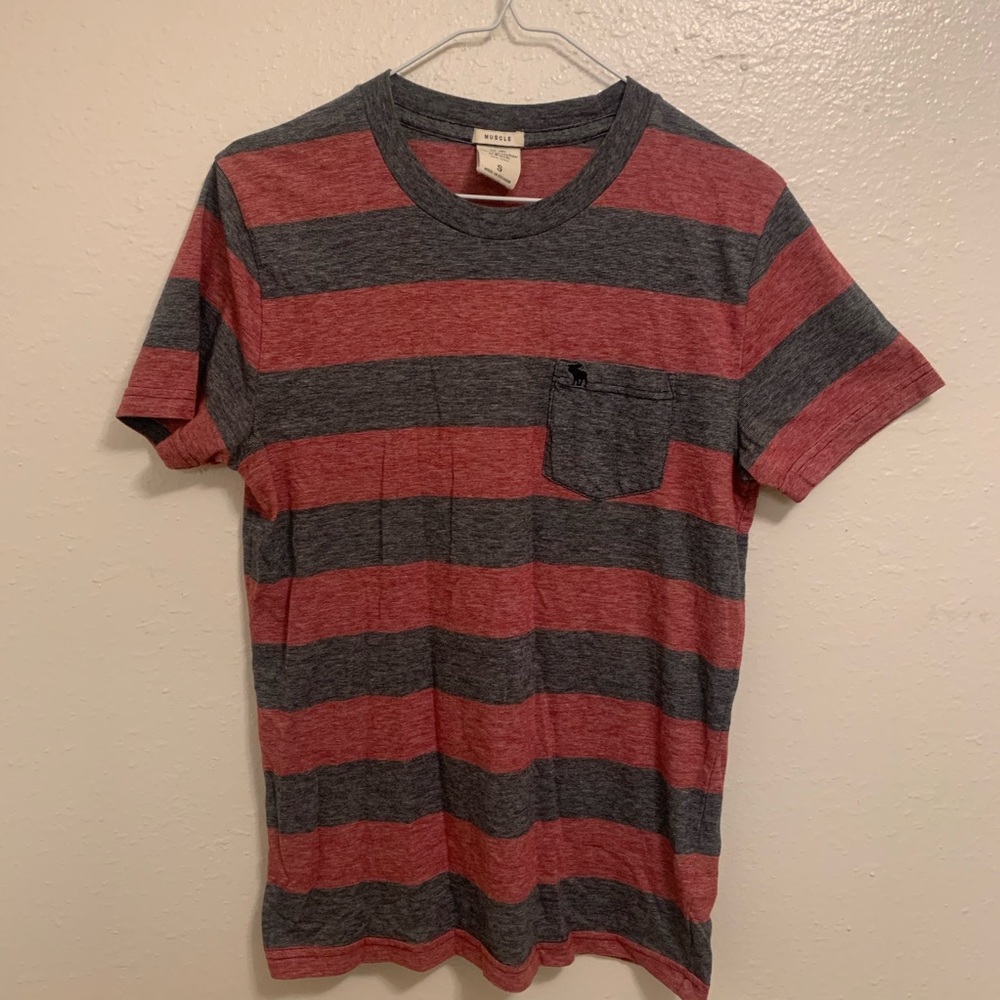 Abercrombie & Fitch || Hooped Rugby Tee